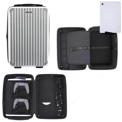 Color: Silver, style: Portable - Storage Box Free Base Hard Shell Thickened Protection Pack Portabl