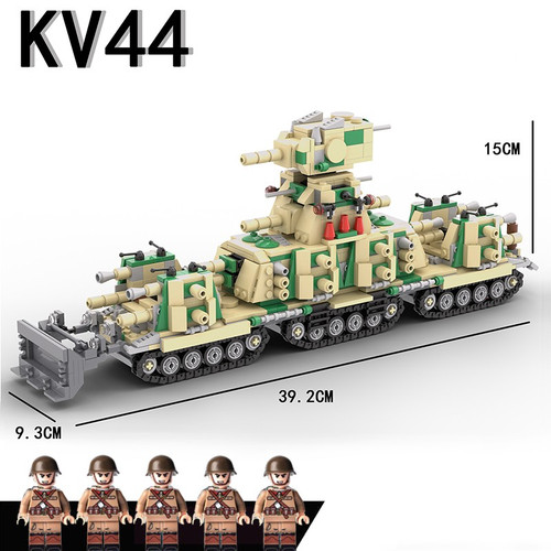 style: Kv44 colorful - Compatible Building Blocks MOC Restore World Of Tanks KV99KV-44 Model Piecin