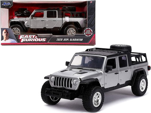 2020 Jeep Gladiator Pickup Truck Silver with Black Top "Fast & Furious" Series 1/24 Diecast Model C