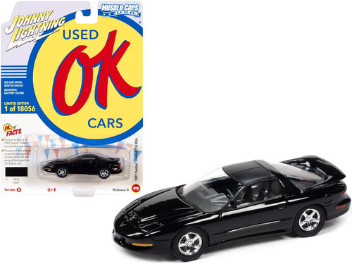 1997 Pontiac Firebird T/A Trans Am WS6 Black with Matt Black Top "OK Used Cars" Series Limited Edit
