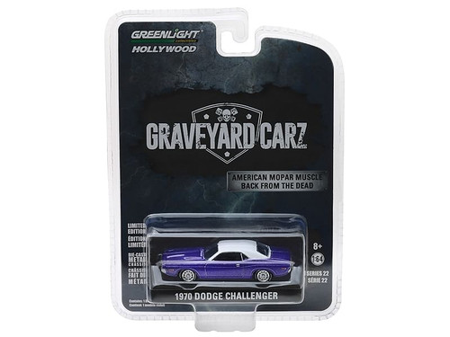1970 Dodge Challenger Purple with White Top "Graveyard Carz" (2012) TV Series (Season 5: "Chally vs