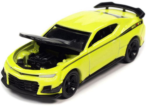 2019 Chevrolet Camaro Nickey ZL1 1LE Shock Yellow with Matt Black Hood and Stripes "Modern Muscle" 