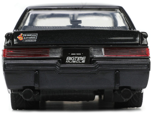 1987 Buick Grand National Black Metallic "Blackbird" "Bigtime Muscle" Series 1/24 Diecast Model Car