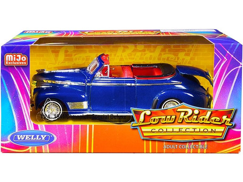 1941 Chevrolet Special Deluxe Convertible Candy Blue Metallic with Red Interior "Low Rider Collecti