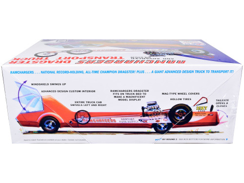 Skill 2 Model Kit Ramchargers Dragster and Advanced Design Transport Truck 2 Kits in 1 1/25 Scale M