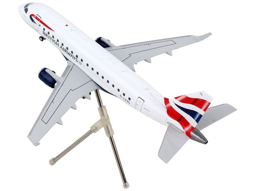 Embraer ERJ-170 Commercial Aircraft "British Airways" White with Striped Tail "Gemini 200" Series 1