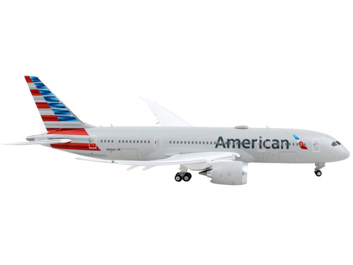 Boeing 787-8 Commercial Aircraft with Flaps Down "American Airlines" Gray with Striped Tail 1/400 D