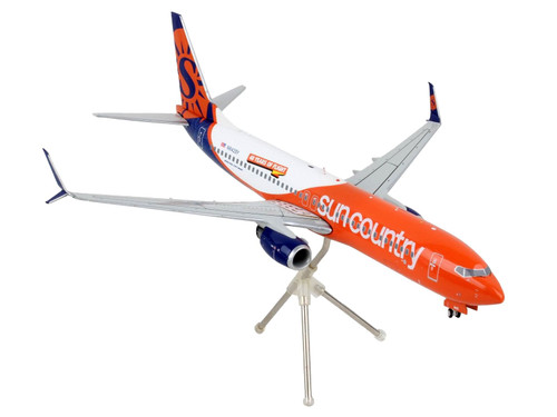 Boeing 737-800 Commercial Aircraft "Sun Country Airlines" Orange and White "Gemini 200" Series 1/20