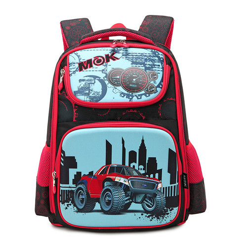 Color: Car Black - Lighten The Burden And Protect The Spine And Cute Children's Schoolbag