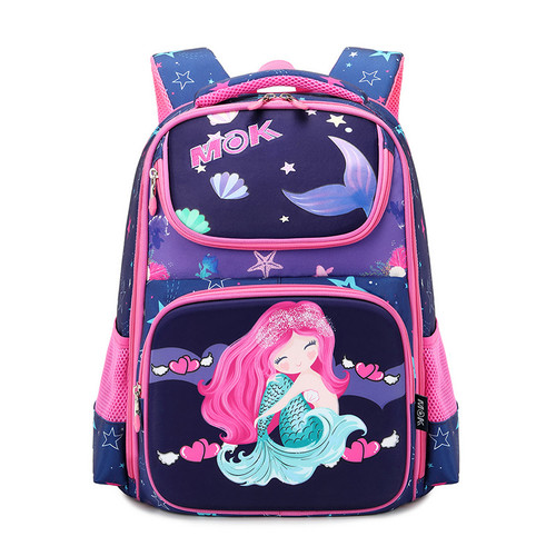 Color: Mermaid - Lighten The Burden And Protect The Spine And Cute Children's Schoolbag