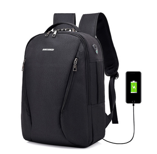 New double shoulder bag male Outdoor Travel College schoolbag computer knapsack USB charging, water