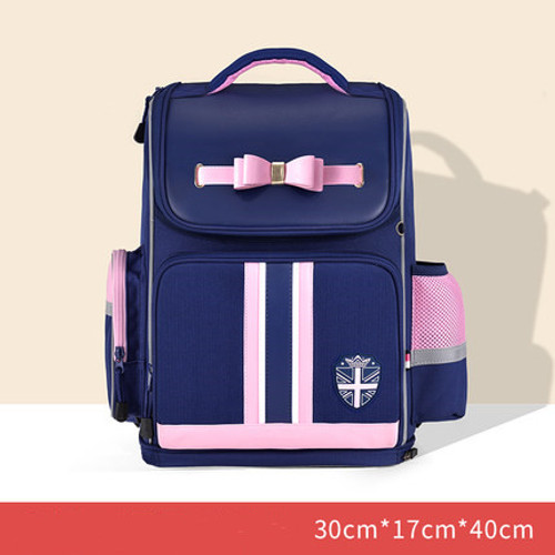 Size: L, Color: Blue - Kk tree school bag primary school girl 6-12 year old child 1-3-6 grade girl 