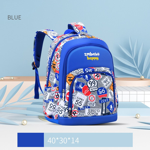 Color: Sky Blue, Size: S - Sesame Baby Korean Elementary School Schoolbag