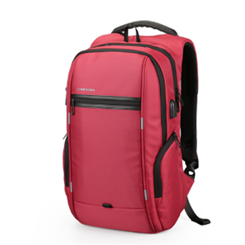 Color: A red, Size: 17 inch - Usb Charging School Bag Laptop Bag
