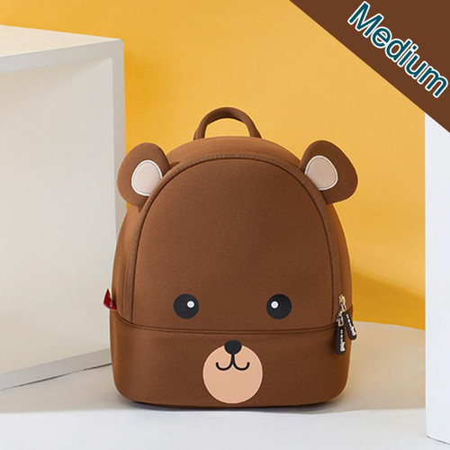 Color: Brown, Size: M - School Bag