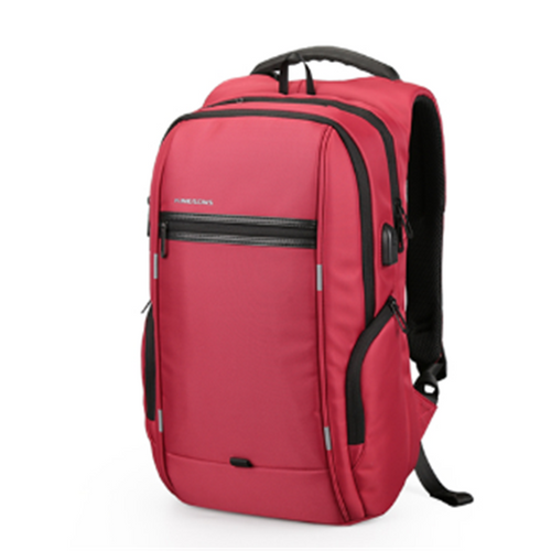 Color: A red, Size: 13 inch - Usb Charging School Bag Laptop Bag