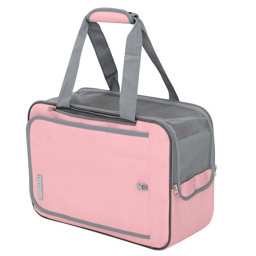 Color: Pink, style: Pet Bag - Cat Bag Cat Go Out Portable Backpack Cat Cross Carry Schoolbag Space 