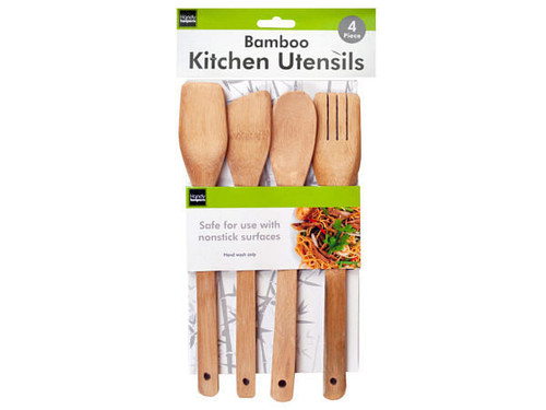 Case of 12 - 4 Piece Bamboo Tools