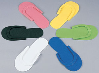 Disposable Foot Slipper - Foam - 12pr/bag