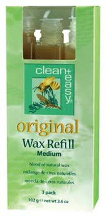 Clean + Easy Medium Original Wax Refill - 3pk