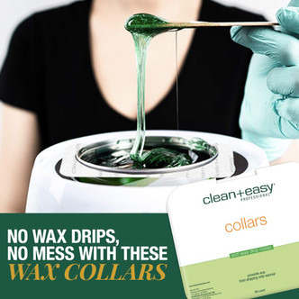 Clean + Easy Deluxe Pot Wax Collars - 50pk