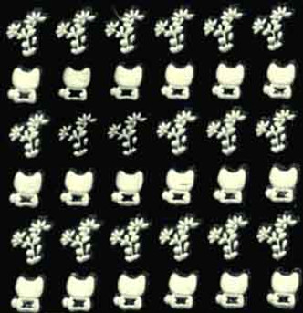 3-D Nail Sticker - Series 108-9