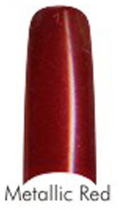 Lamour Color Nail Tips: Metallic Red - 110ct
