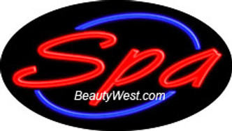 Neon Flashing Sign Spa