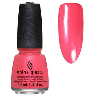 China Glaze Nail Polish Lacquer Strike A Rose - .5oz