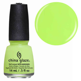 China Glaze Nail Polish Lacquer Grass Is Lime Greener - .5oz