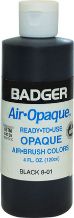 Badger Airbrush Color Black - 4oz