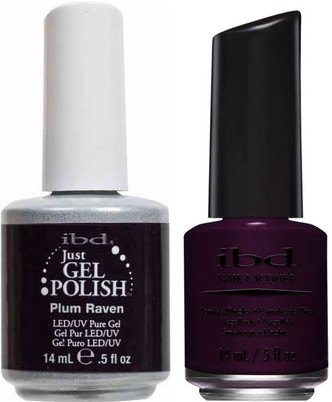 ibd Just Gel Polish & Nail Lacquer Plum Raven - .5oz