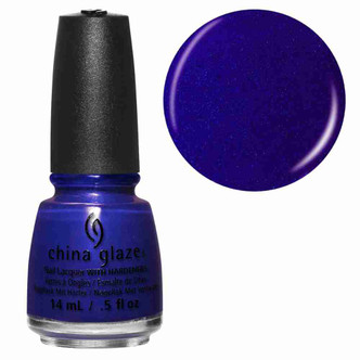 China Glaze Nail Polish Lacquer Combat Blue-TS -.5oz