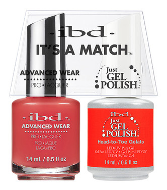 ibd It's A Match Advanced Wear Duo Head to Toe Gelato - 14 mL/ .5 oz
