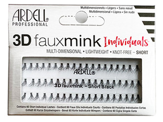 Ardell 3D fauxmink Individuals - Short Black