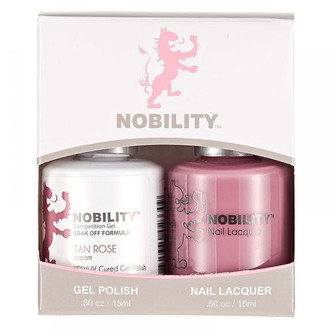 LeChat Nobility Gel Polish & Nail Lacquer Duo Set Tan Rose - .5 oz / 15 ml