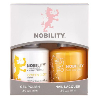 LeChat Nobility Gel Polish & Nail Lacquer Duo Set Golden Glory - .5 oz / 15 ml
