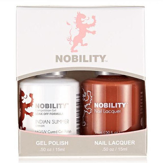 LeChat Nobility Gel Polish & Nail Lacquer Duo Set Indian Summer - .5 oz / 15 ml