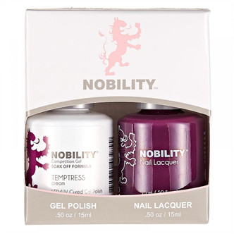 LeChat Nobility Gel Polish & Nail Lacquer Duo Set Temptress - .5 oz / 15 ml