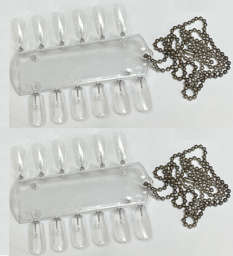 OPI Nail Lacquer CLEAR Palettes with Chain - 2 pair