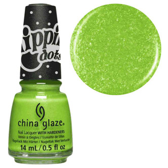 China Glaze Nail Polish Lacquer Frosty Lime - .5 oz