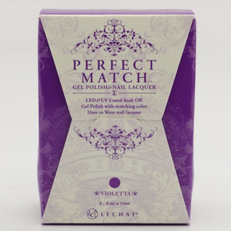 LeChat Perfect Match Gel Polish & Nail Lacquer Violetta - .5oz