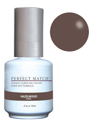 LeChat Perfect Match Gel Polish & Nail Lacquer Hazelwood - .5oz