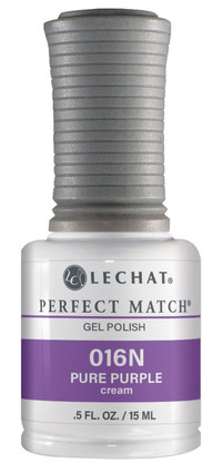 LeChat Perfect Match Gel Polish & Nail Lacquer Pure Purple - .5 oz