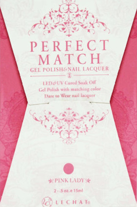 LeChat Perfect Match Gel Polish & Nail Lacquer Pink Lady - .5oz