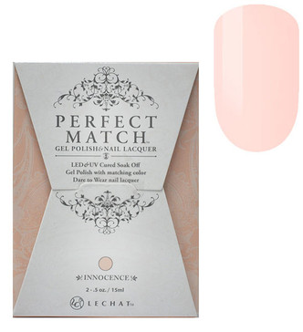LeChat Perfect Match Gel Polish & Nail Lacquer Innocence - .5oz