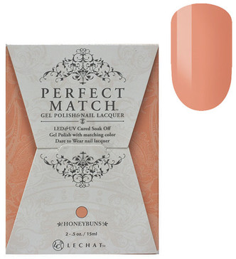 LeChat Perfect Match Gel Polish & Nail Lacquer Honeybuns - .5oz