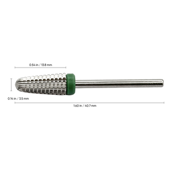 NDi beauty Volcano Radius Carbide Bit - (COARSE / SILVER) 3/32"
