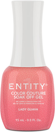 Entity Color Couture Soak Off Gel LADY GUAVA - 15 mL / .5 fl oz