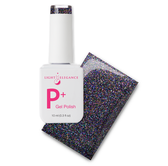 Light Elegance P+ Glitter Gel Polish Filthy Witch - 10 ml